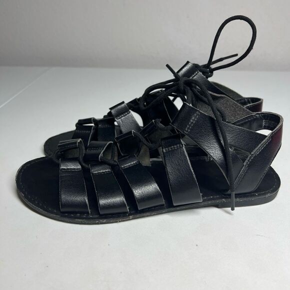 FADED GLORY Women’s Black Chilly Sandals, Black strap open toe Size 8 - Picture 7 of 11